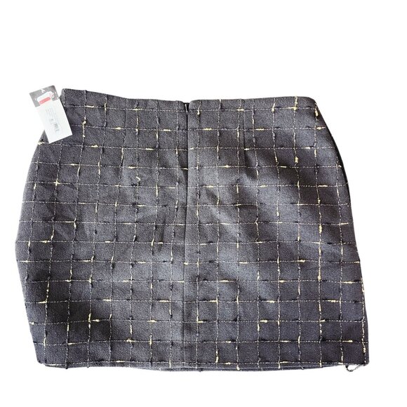 Tahari ASL Tweed Black/Gold Metallic Minimalist Cocktail Pencil Skirt Sz. 14 NWT - Picture 4 of 9